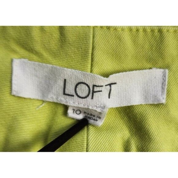 Loft The Riviera Shorts Size 10 Lime Green - Picture 6 of 7